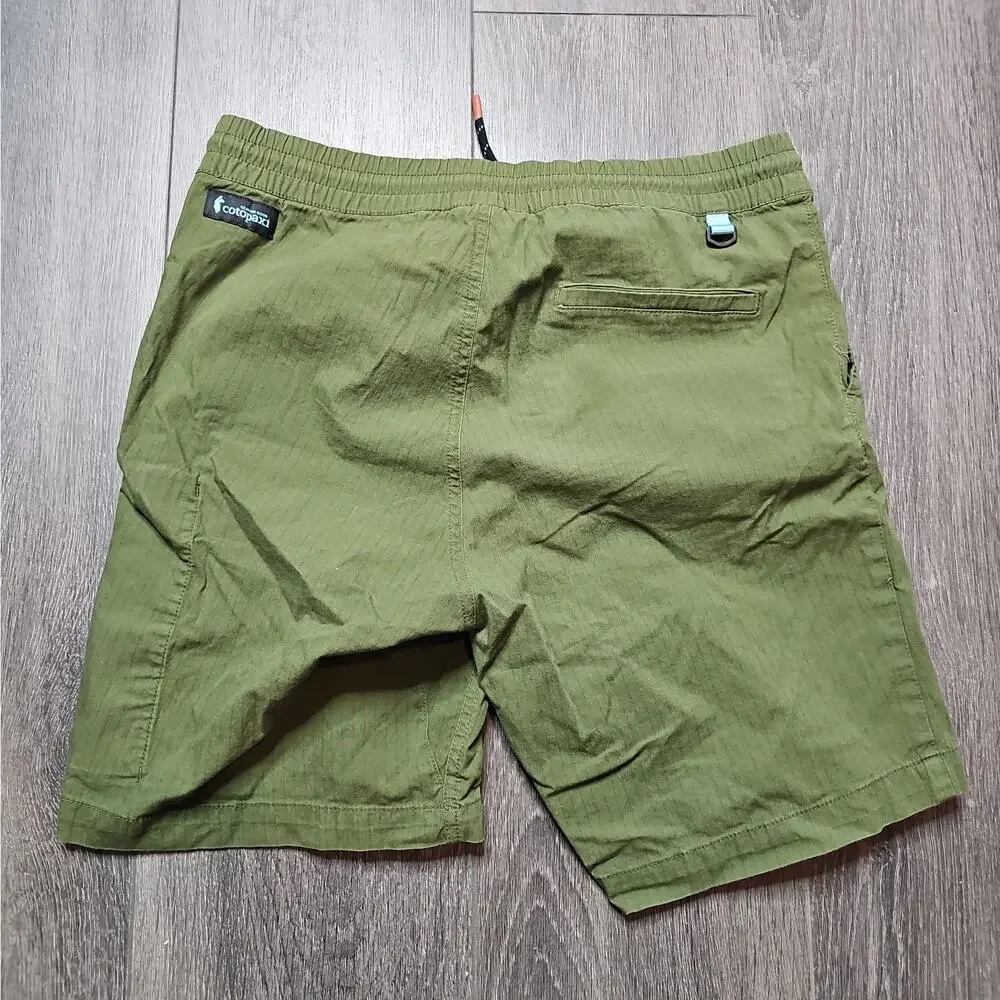 Cotopaxi Salto Organic Ripstop Shorts Men's Hiking Gorpcore Green Size small